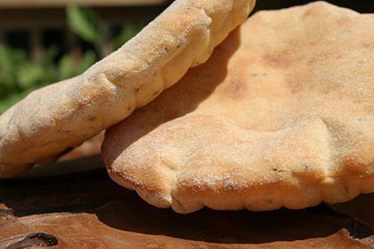 Cheddar, Green Onion & Ajwain Pita Bread