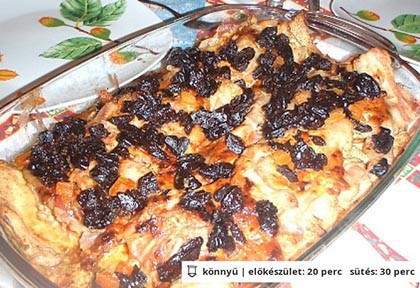 Aszalt szilvás-karamellás pulyka