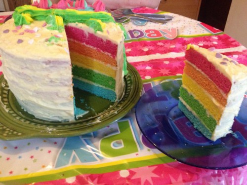 Szivárvány torta