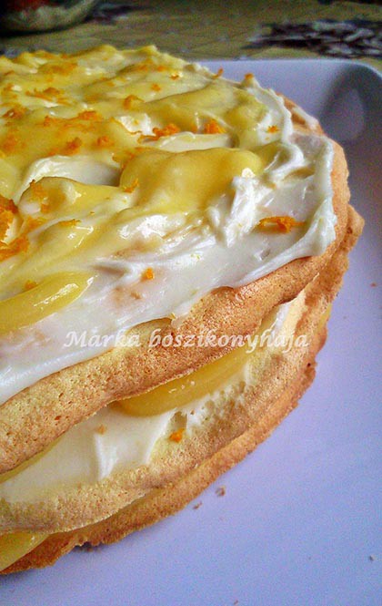 Citromkrémes torta