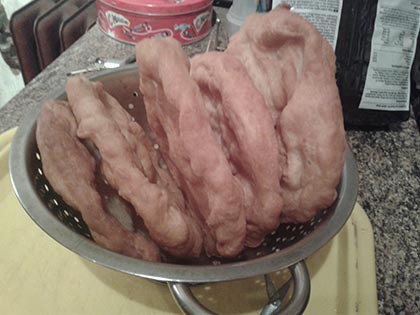 Könnyű lángos/ majdnem piaci/