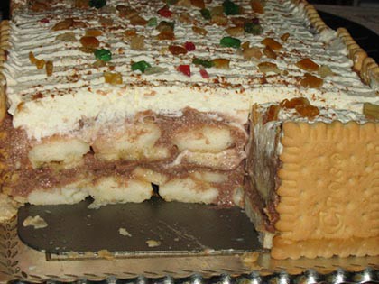 kekszes babapiskótás babános desszert
