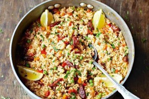 Csirkés paella