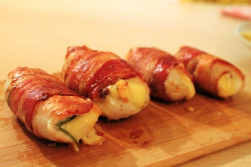 Baconbe tekert burgonya