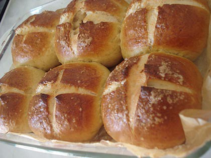 Mini pretzel zsemlék