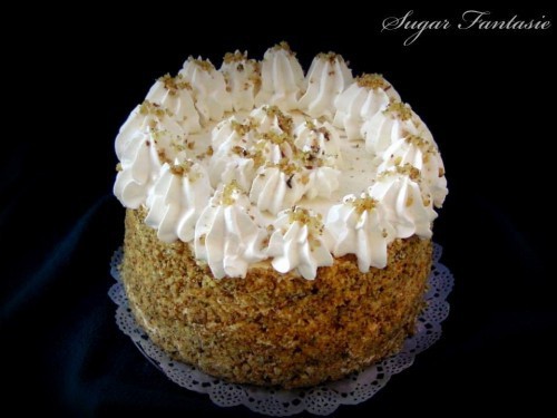 Csokis mogyorókrém torta