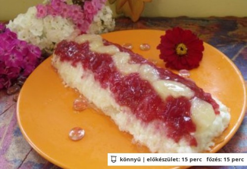 Pudingos gyümölcsrizs recept