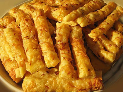 Gyors sajtos rudacskák - kelesztés nélkül