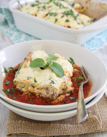 Tészta nélküli cukkinis lasagne