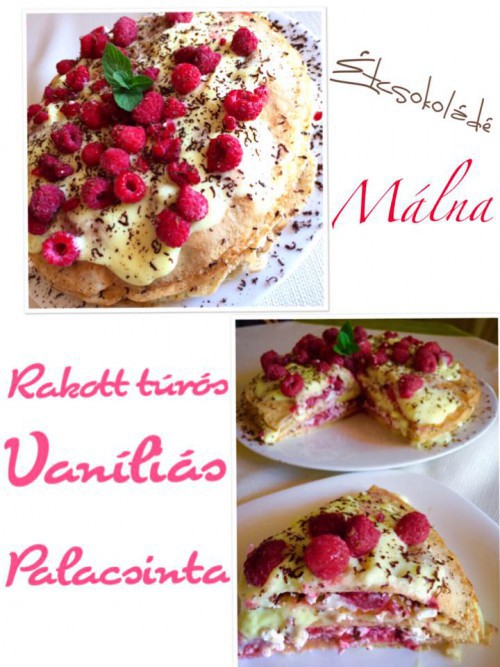 Palacsinta rakott túrós vaníliás
