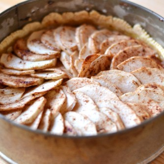 Almás-mascarponés-diós pite