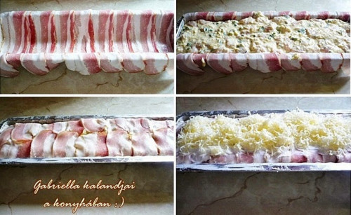 Baconos csirkemell őzgerincben sütve