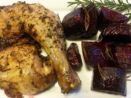 Rozmaringos sült cékla (paleo)