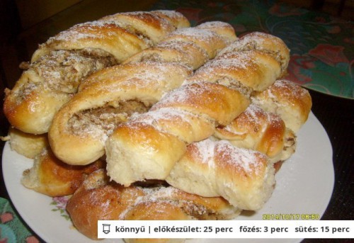 Diós-almás tekert