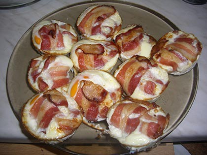 Baconos tojás