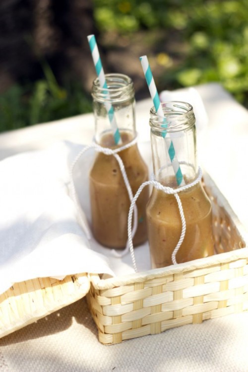 Alma-banán-körte smoothie