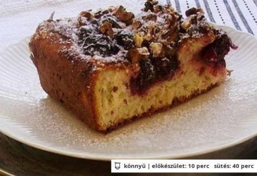 Kelt meggyes lepény