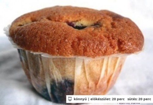 Áfonyás muffin