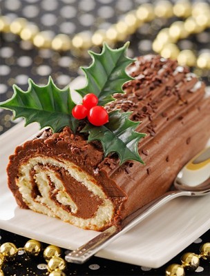 Csupa csokis fatörzs torta