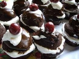 Fekete erdő muffin
