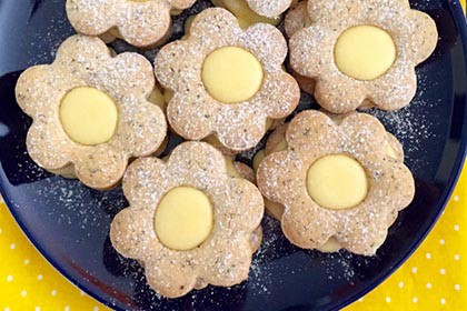 Mákos linzer főzött citromkrémmel glutén-és tejmente