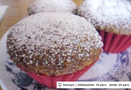 Almás-diós muffin