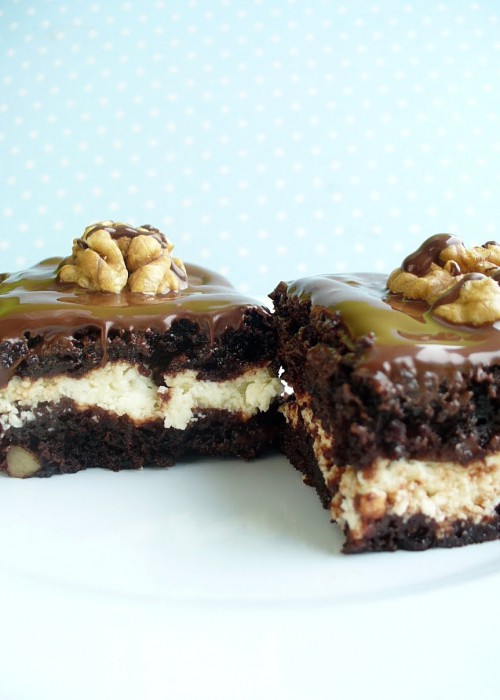 Csokis-túrókrémes brownie  2.