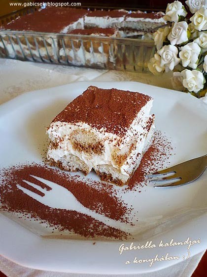 Tiramisu - tojás nélküli krémmel