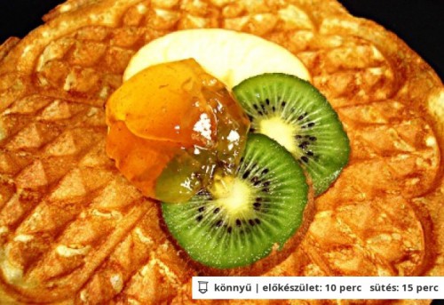 Egyszerű gofri gyömbérlekvárral bolondítva recept