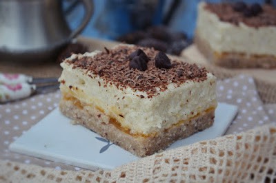 Grízkrémes szelet sütés nélkül - vegán, paleo