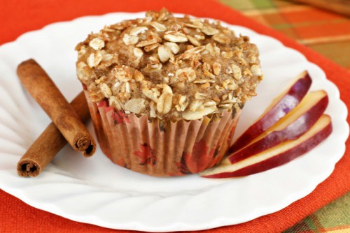 Almás zabos muffin