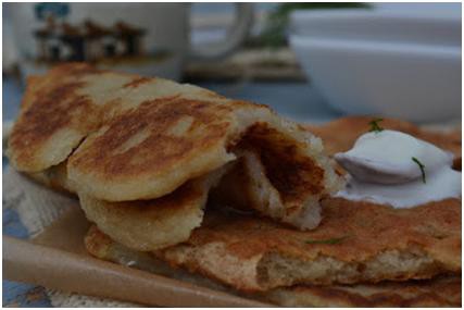 Lángos tojás nélkül - vegán, paleo