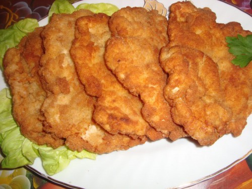 Mustáros rántott hús