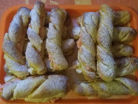 Pudingos csavart süti