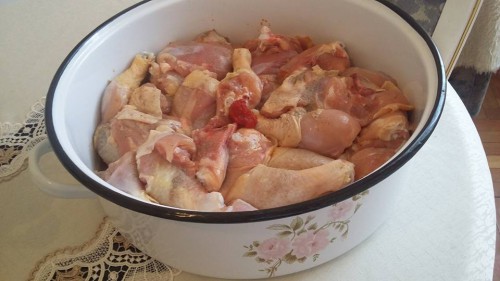 Tejfölös csirke pörkölt