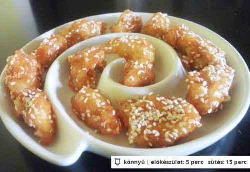 Kínai mézes-szezámmagos csirkemellfalatok