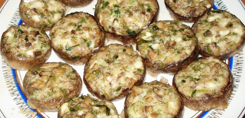 Egyszerű töltött őzlábgomba