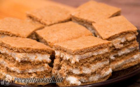 Mézeskalács szelet recept
