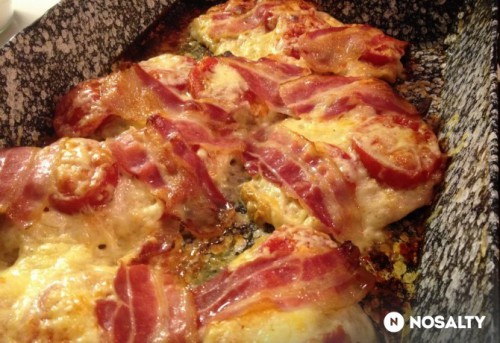 Baconos mustáros csirkemell