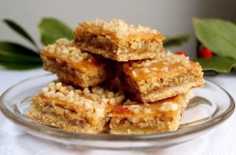 Narancs-mandula szelet