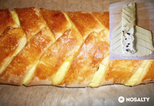 Kígyórétes túrótöltelékkel