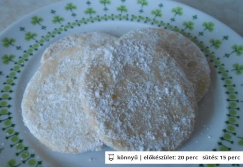 Diós vaníliás korong