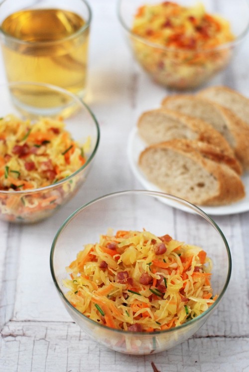 Savanyúkáposzta-saláta recept