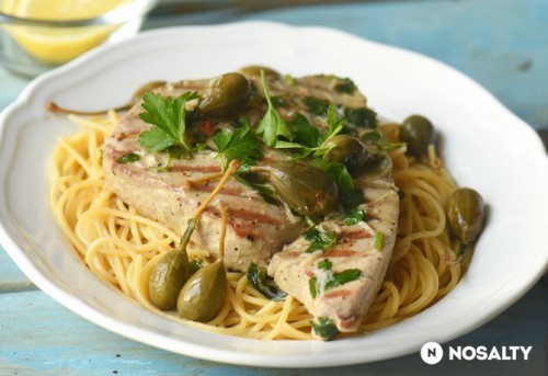 Tonhalsteak piccata szószban recept