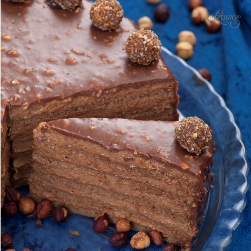 Mogyoró szuflé torta