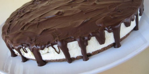Mennyei túró rudi torta – sütés nélkül