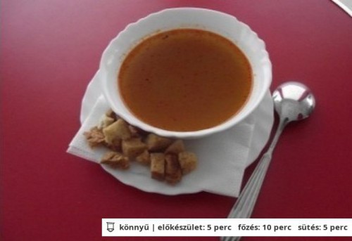 Köménymagleves - pirított kockával