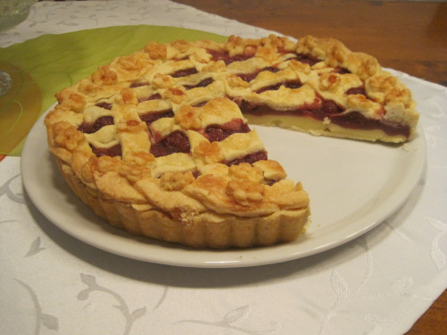 Meggyes vaniliás pite