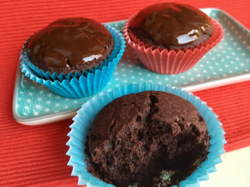 Triplacsokis muffin rizslisztből