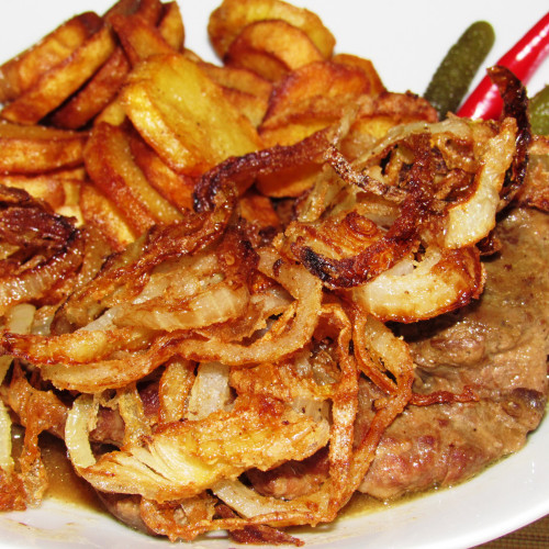 Hagymás rostélyos
